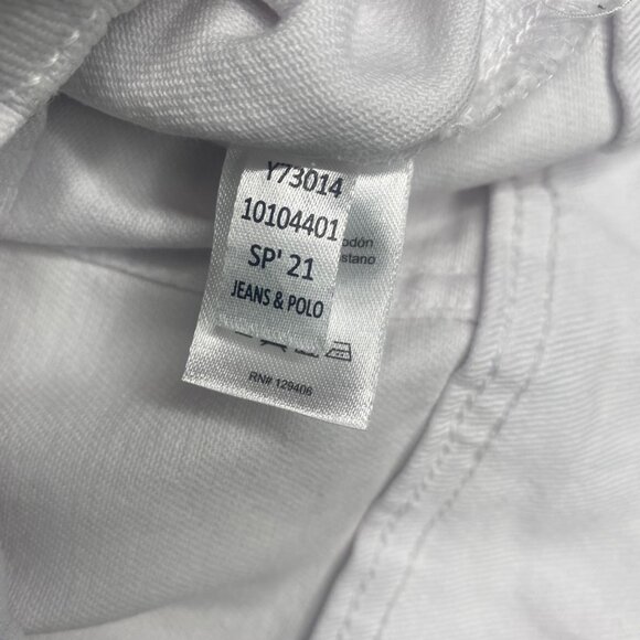 Venus White Denim Jacket Womens XL Snap Button Down Western Casual READ - Picture 5 of 13